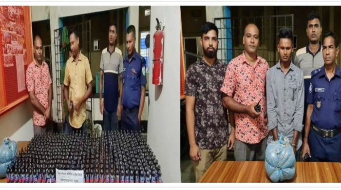 জৈন্তাপুরে ৩৭৮ বোতল ফেন্সিডিল ও ২ কেজি গাঁজাসহ মাদক ব্যবসায়ী গ্রেফতার